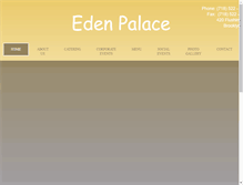 Tablet Screenshot of edenpalaceny.com